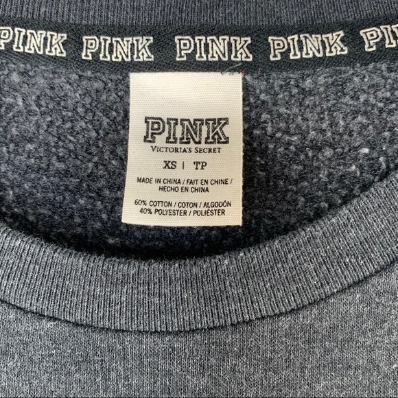 PINK Victoria’s Secret Holographic Sweatshirt XS - Picture 7 of 15